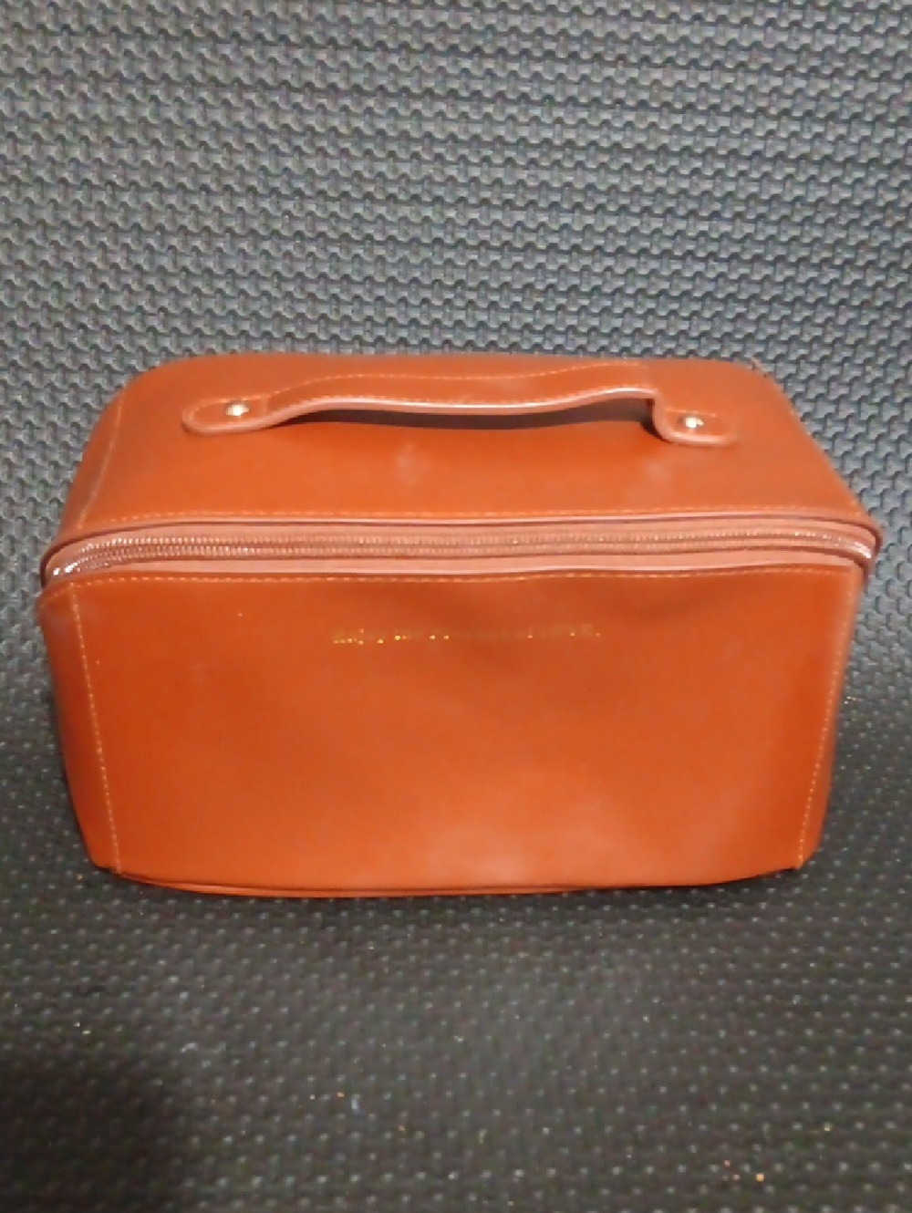 Men's Leather Travel Toiletry Bag - Brown